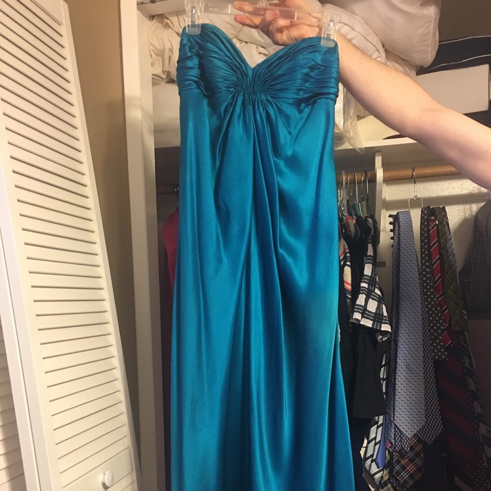 Laundry formal teal dress